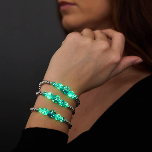Indigo | Argent | Bracelet Cascade de Verre Luciole